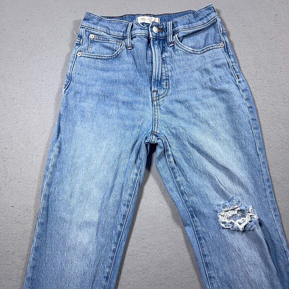 Madewell The Perfect Vintage Jean Women 26 Distressed Crop High Rise‎ Raw Hem - Picture 2 of 11